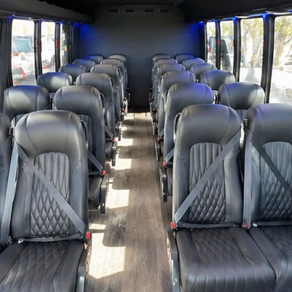 25 passenger minibus inside