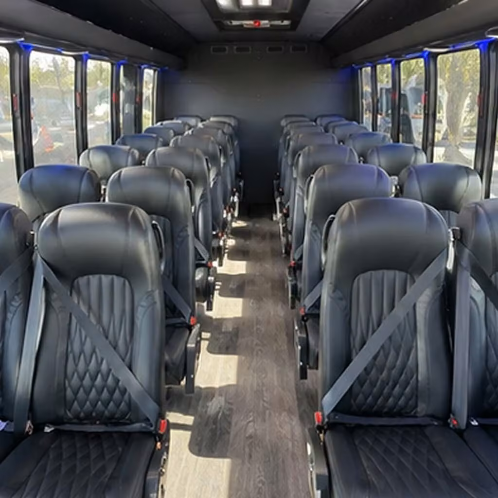 28 passenger minibus inside