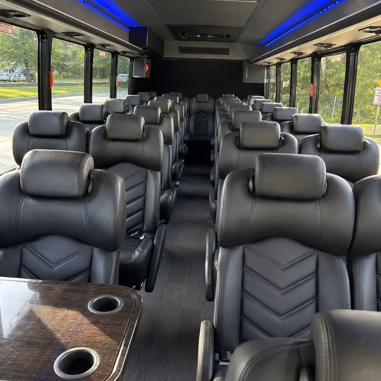35 passenger minibus inside