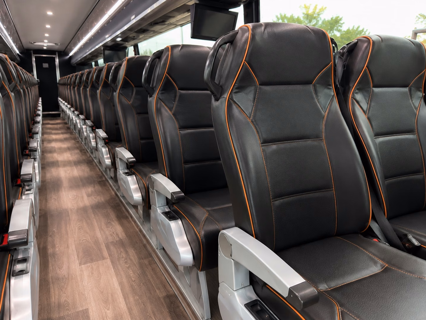 edmond charter bus rental inside